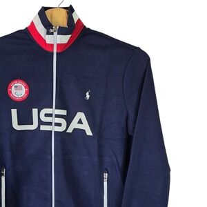 Polo Ralph Lauren 2022 US Paralympic Team USA Track Jacket Navy Blue XL NWT